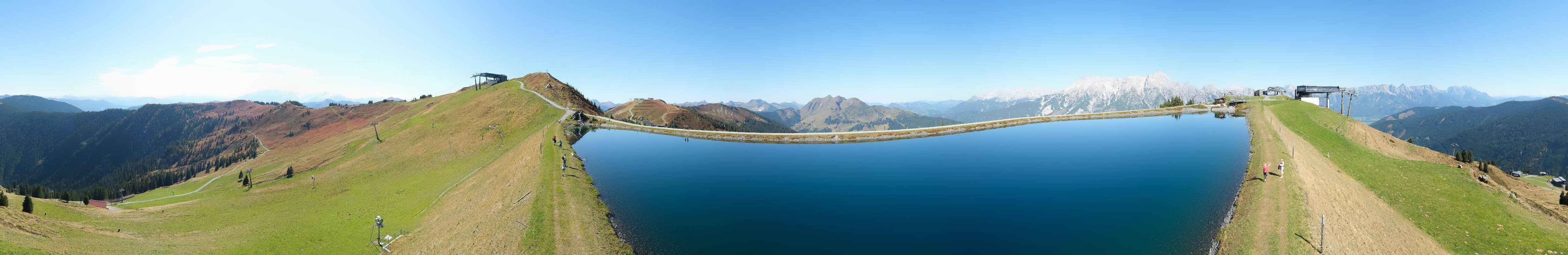 Archiv Foto Webcam Leogang: Ausblick vom Großen Asitz