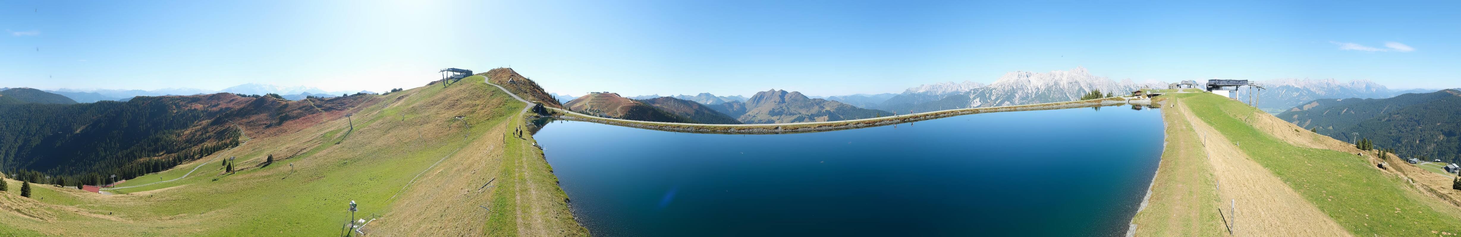 Archiv Foto Webcam Leogang: Ausblick vom Großen Asitz
