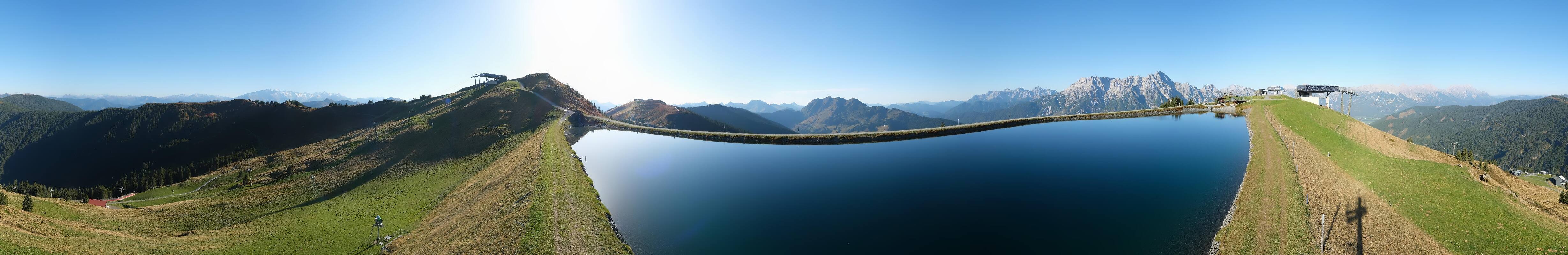 Archiv Foto Webcam Leogang: Ausblick vom Großen Asitz