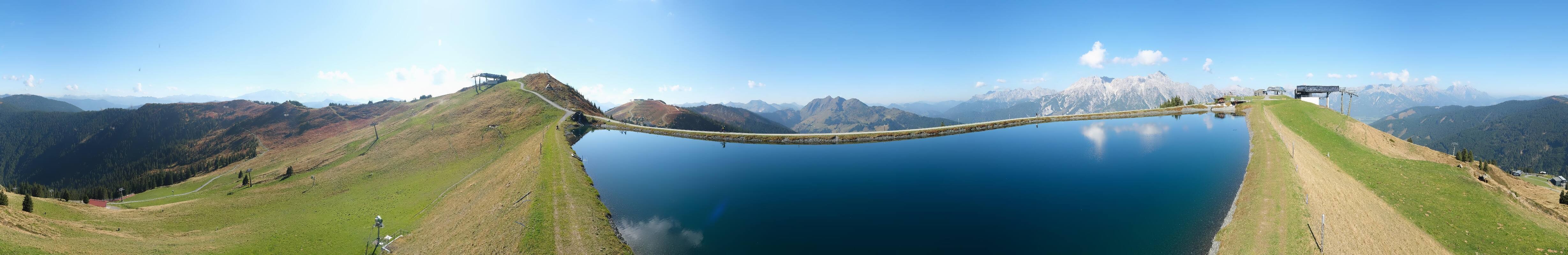 Archived image Webcam Leogang - View from Großer Asitz