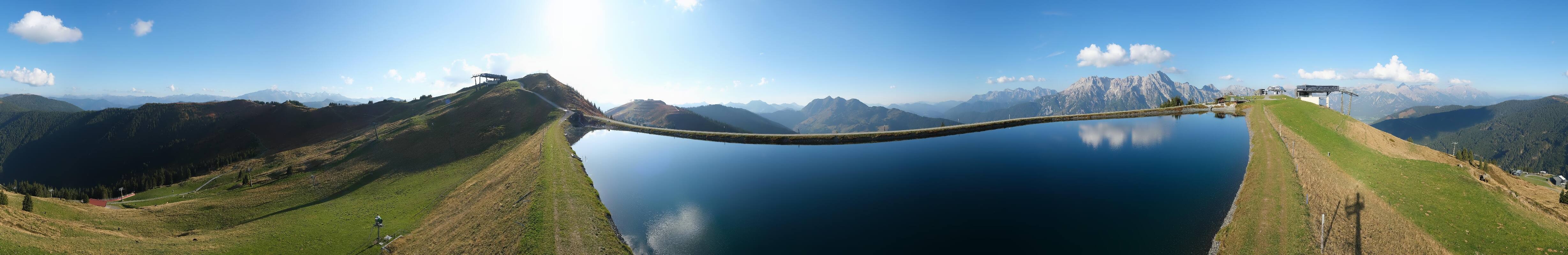 Archived image Webcam Leogang - View from Großer Asitz