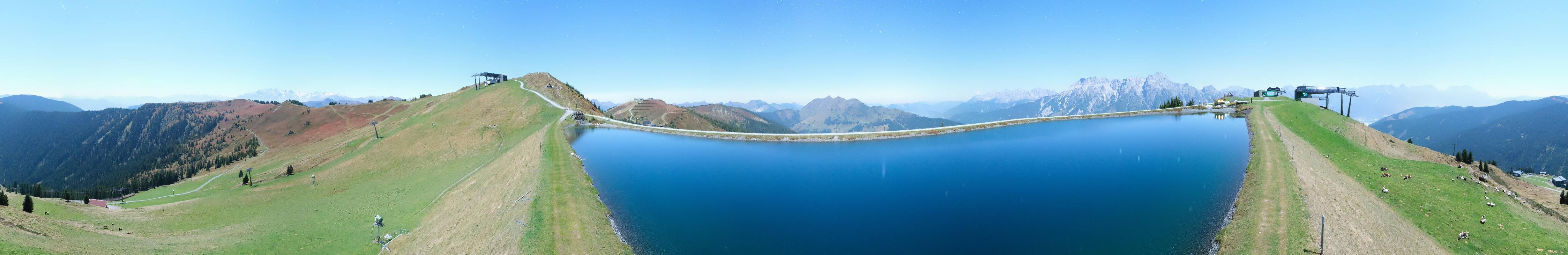 Archiv Foto Webcam Leogang: Ausblick vom Großen Asitz