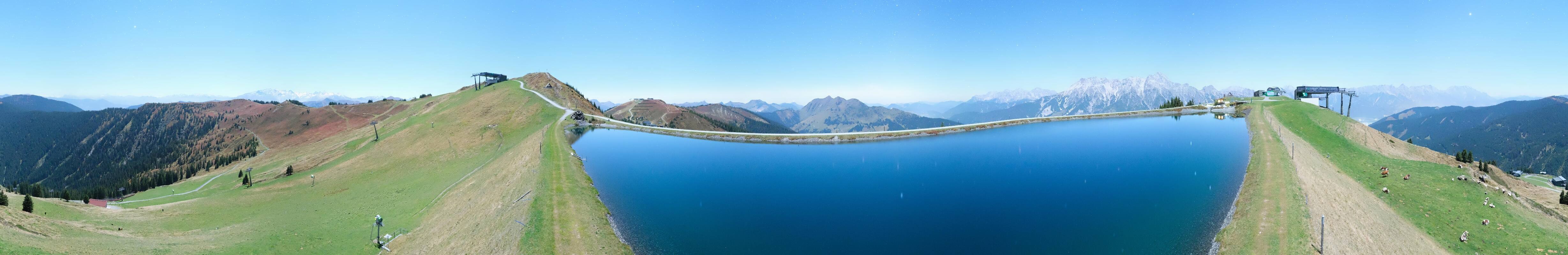Archiv Foto Webcam Leogang: Ausblick vom Großen Asitz