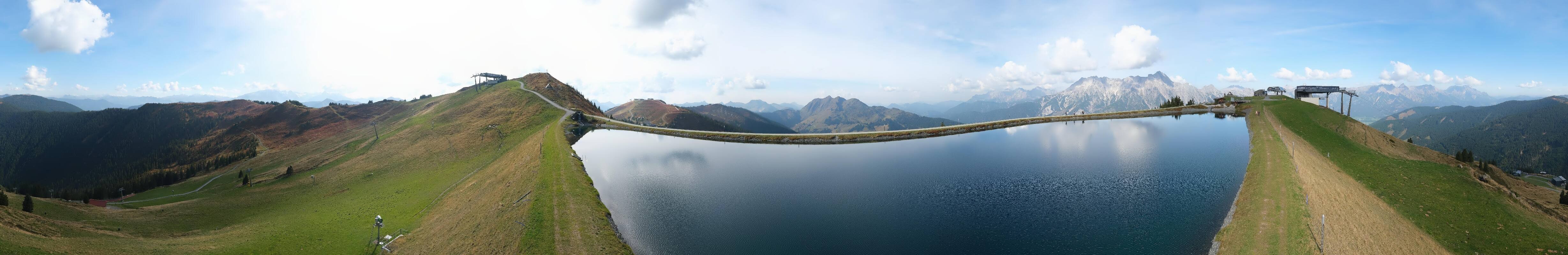 Archiv Foto Webcam Leogang: Ausblick vom Großen Asitz