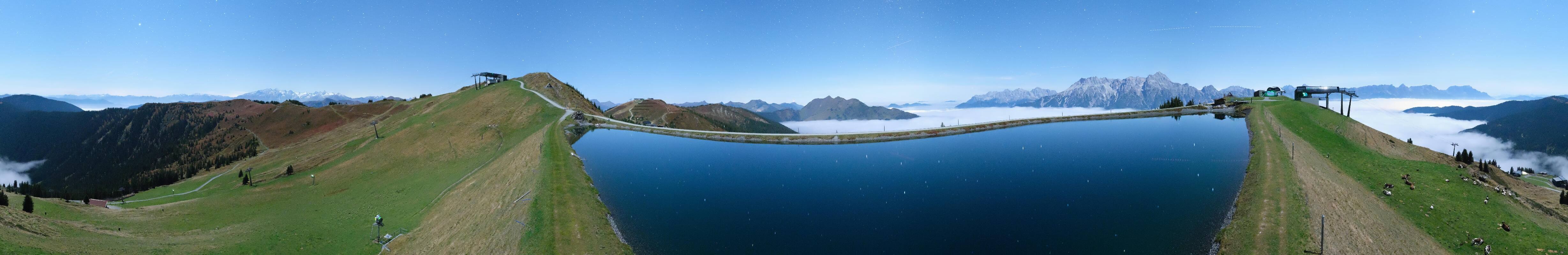 Archiv Foto Webcam Leogang: Ausblick vom Großen Asitz
