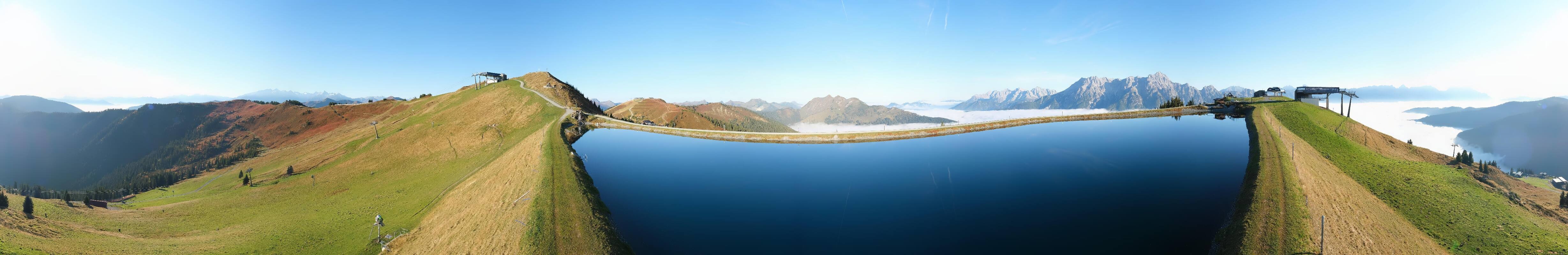 Archiv Foto Webcam Leogang: Ausblick vom Großen Asitz