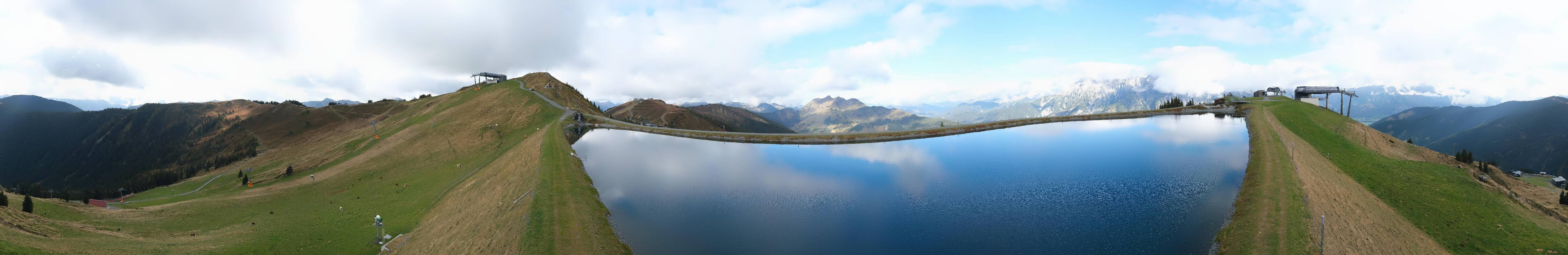 Archiv Foto Webcam Leogang: Ausblick vom Großen Asitz