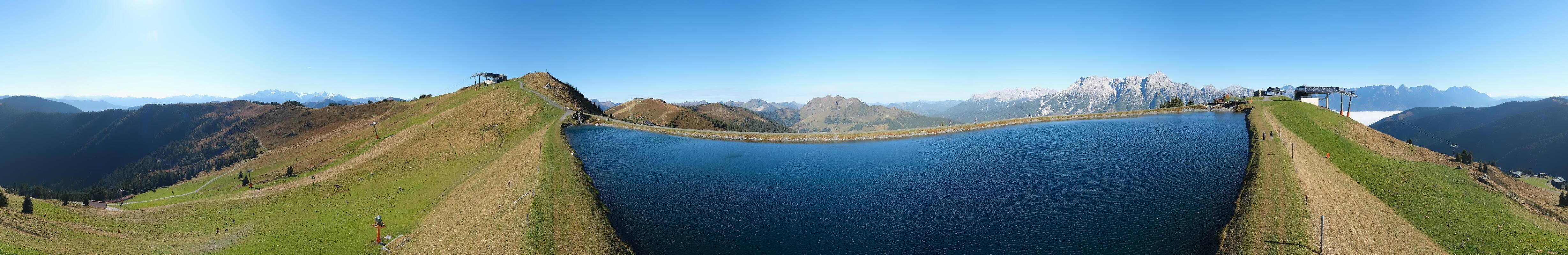 Archiv Foto Webcam Leogang: Ausblick vom Großen Asitz