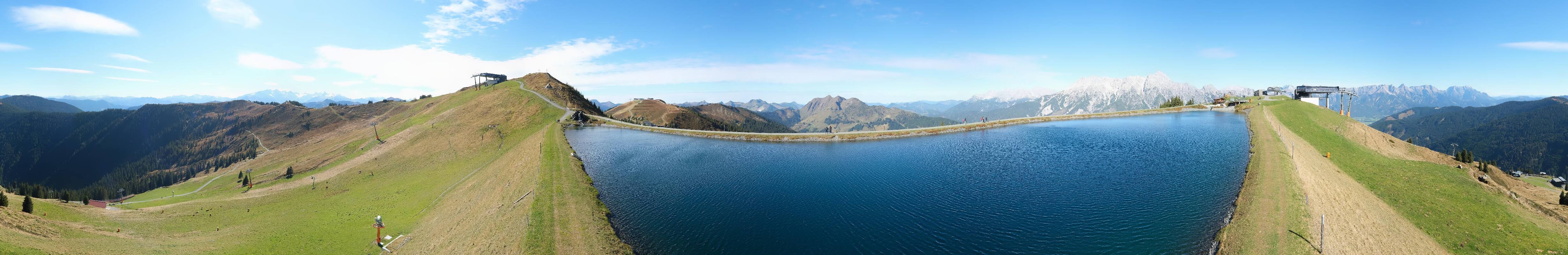 Archiv Foto Webcam Leogang: Ausblick vom Großen Asitz