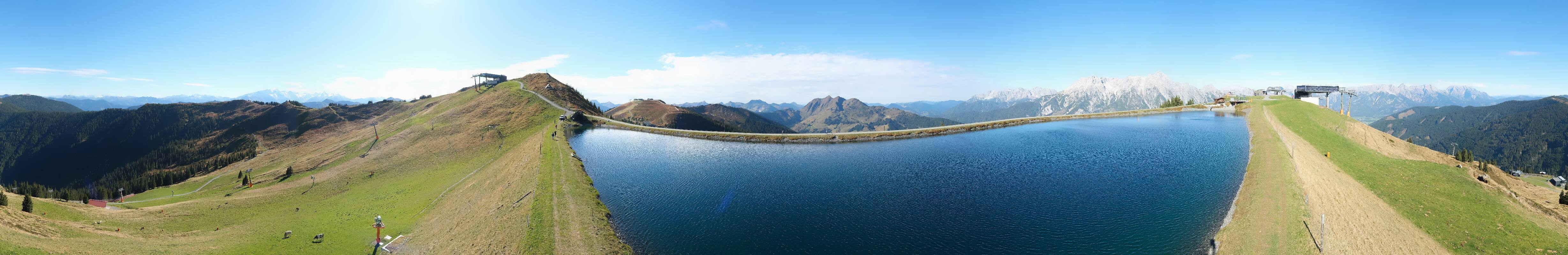 Archiv Foto Webcam Leogang: Ausblick vom Großen Asitz