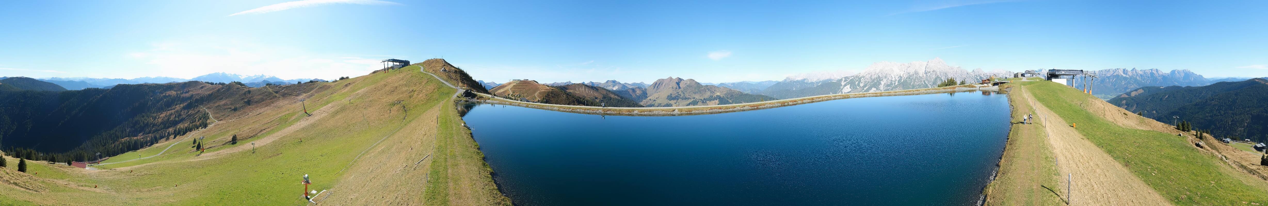 Archiv Foto Webcam Leogang: Ausblick vom Großen Asitz