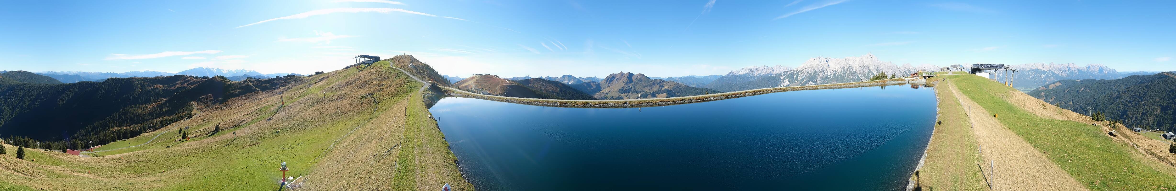 Archiv Foto Webcam Leogang: Ausblick vom Großen Asitz