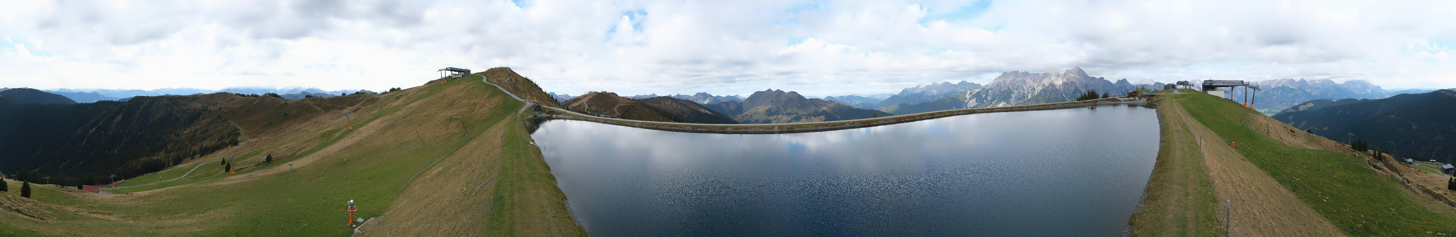 Archiv Foto Webcam Leogang: Ausblick vom Großen Asitz