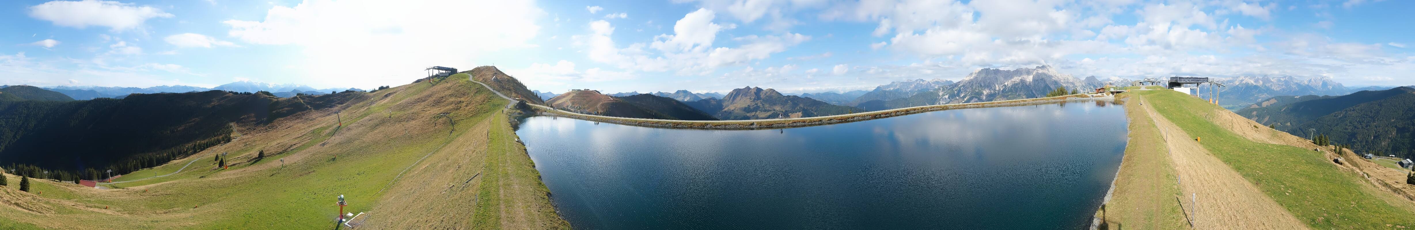 Archiv Foto Webcam Leogang: Ausblick vom Großen Asitz
