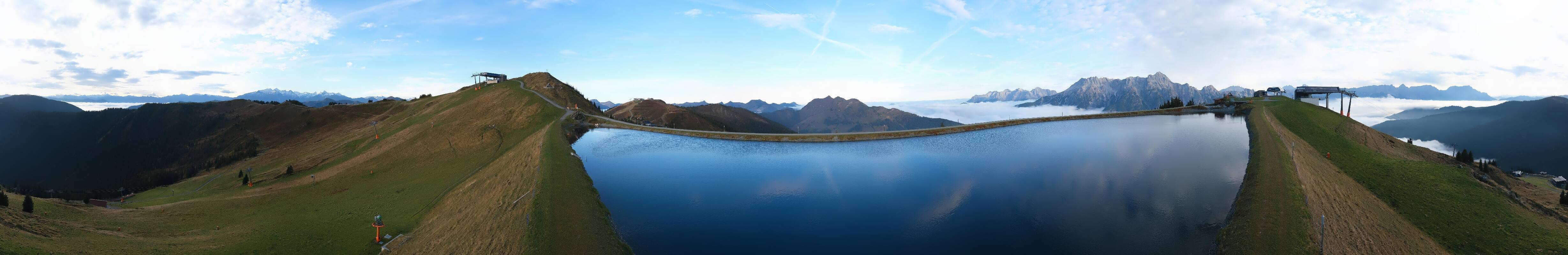 Archiv Foto Webcam Leogang: Ausblick vom Großen Asitz