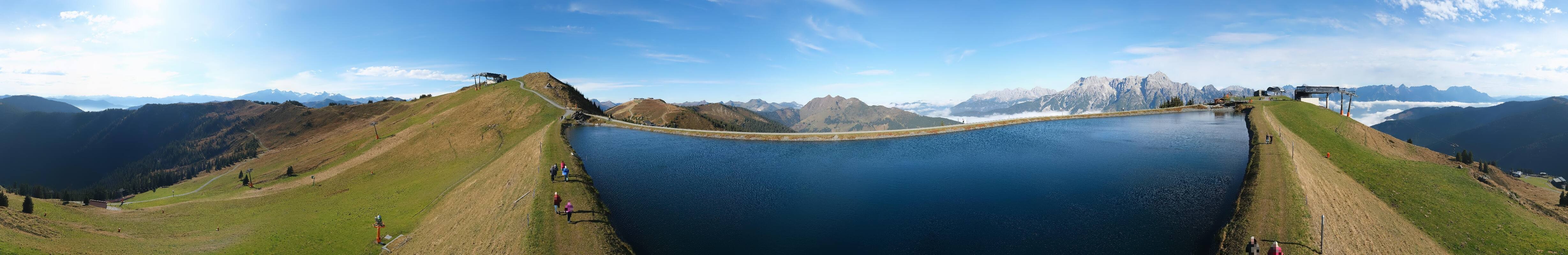 Archiv Foto Webcam Leogang: Ausblick vom Großen Asitz