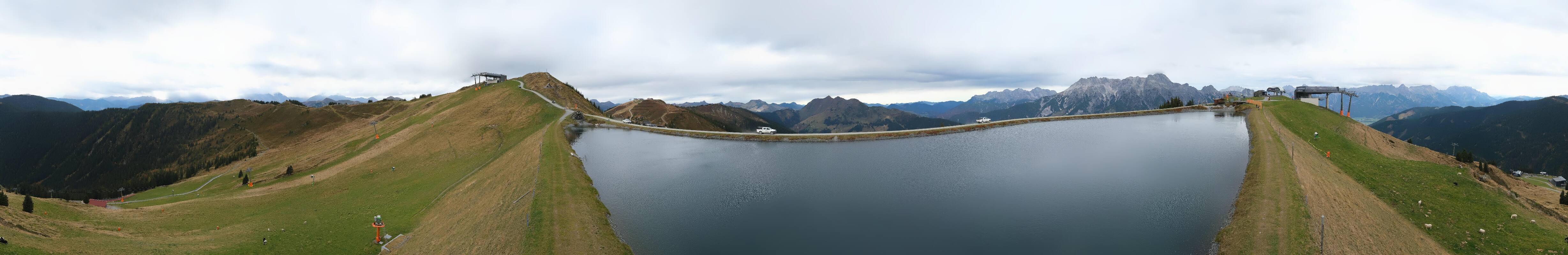 Archiv Foto Webcam Leogang: Ausblick vom Großen Asitz