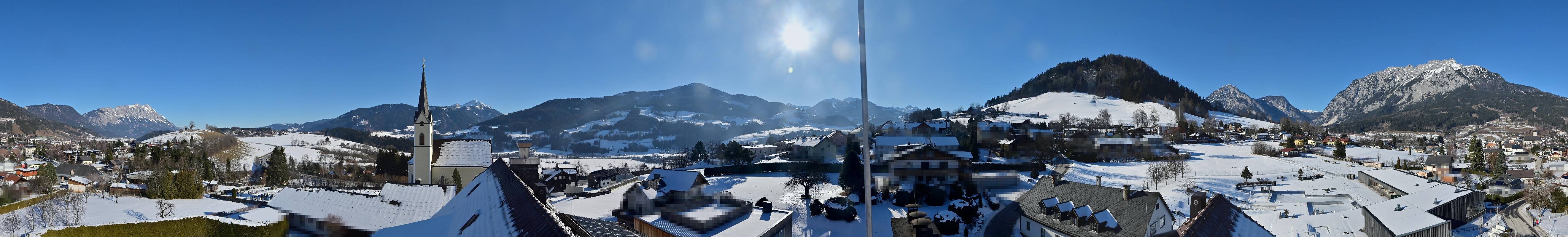 Archiv Foto Webcam Gröbming: Kirche und Panoramabad