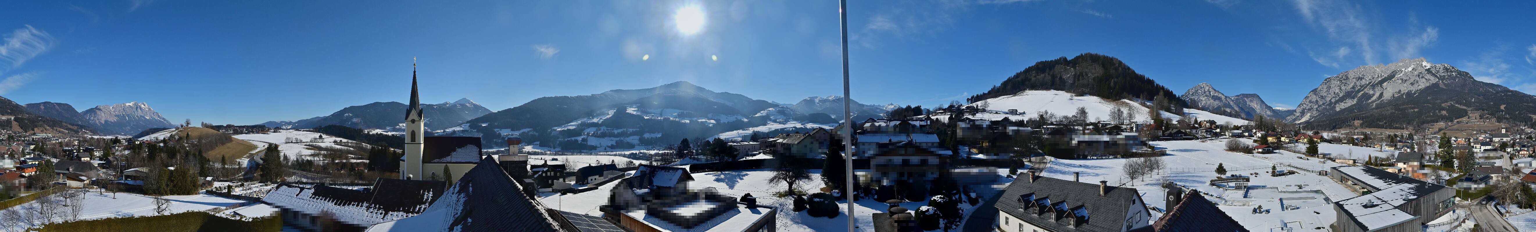 Archiv Foto Webcam Gröbming: Kirche und Panoramabad