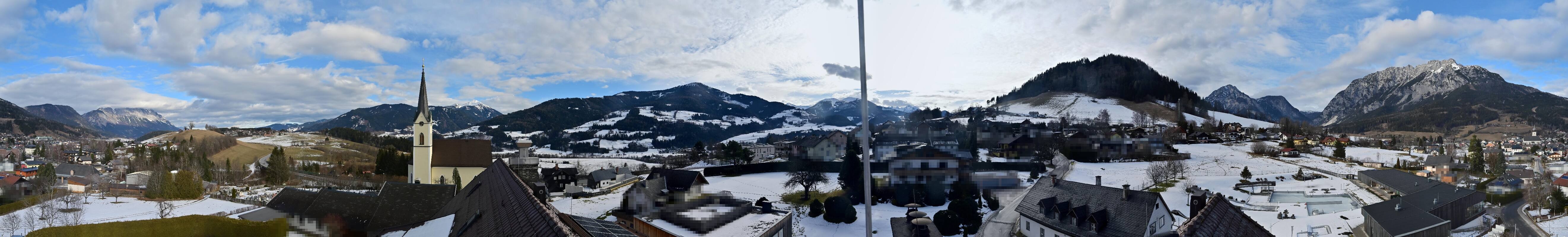 Archiv Foto Webcam Gröbming: Kirche und Panoramabad