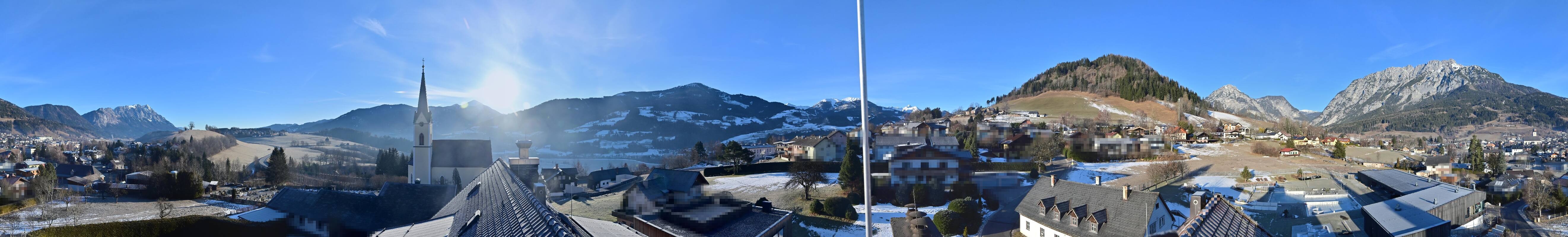 Archiv Foto Webcam Gröbming: Kirche und Panoramabad