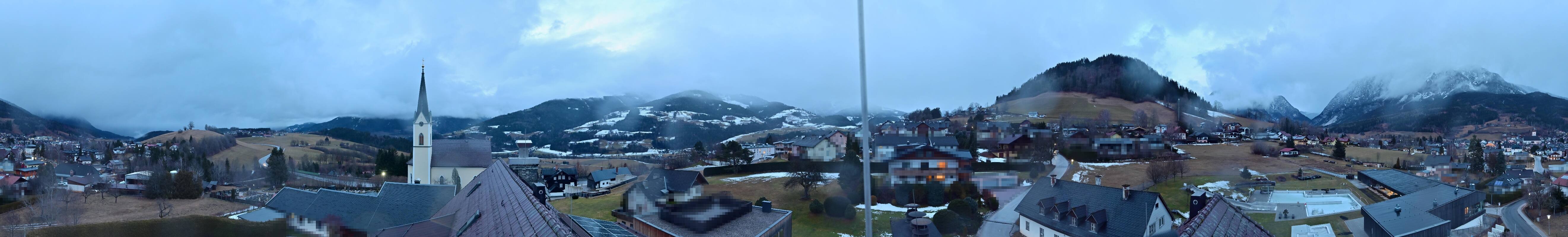 Archiv Foto Webcam Gröbming: Kirche und Panoramabad