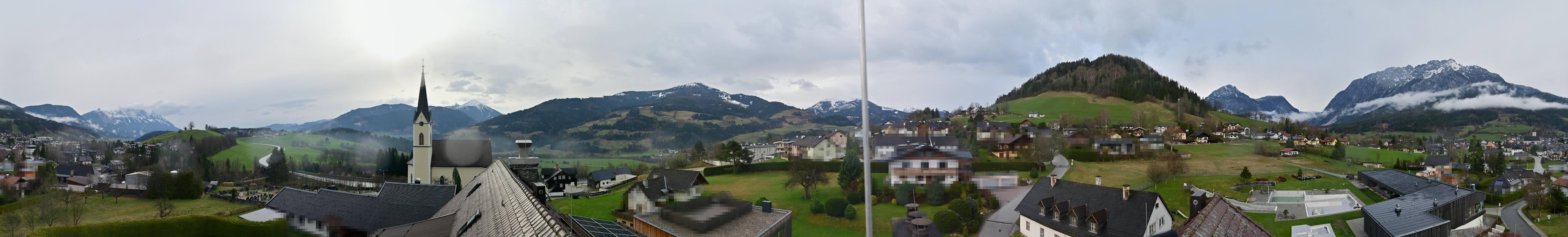 Archiv Foto Webcam Gröbming: Kirche und Panoramabad