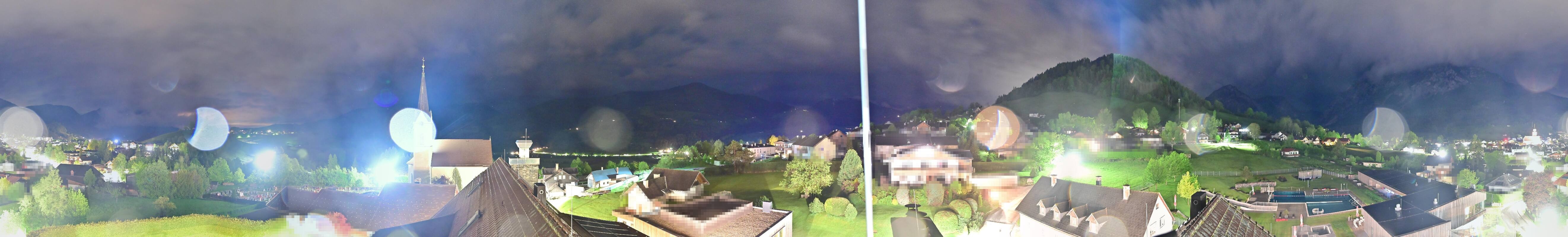 Archiv Foto Webcam Gröbming: Kirche und Panoramabad