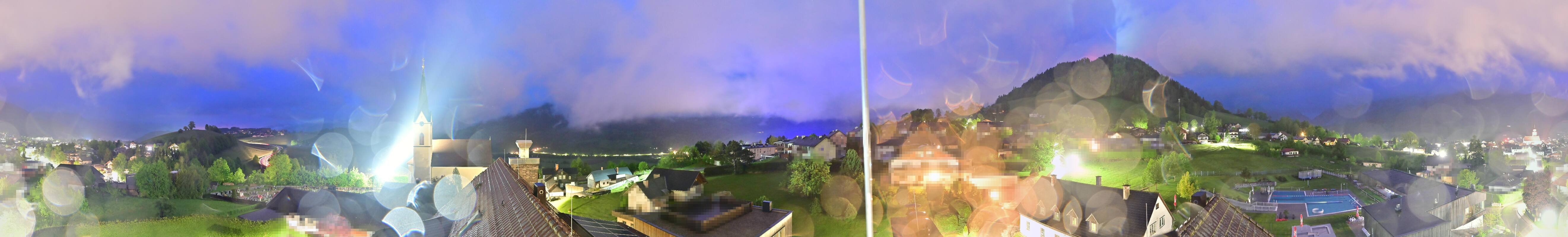 Archiv Foto Webcam Gröbming: Kirche und Panoramabad