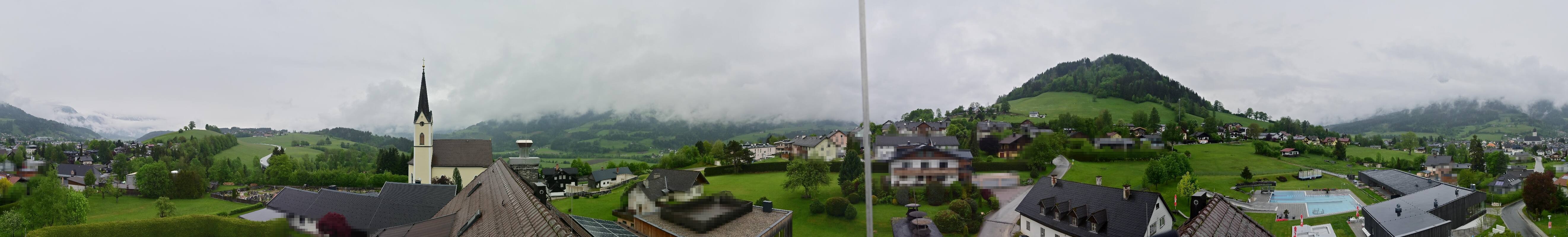 Archiv Foto Webcam Gröbming: Kirche und Panoramabad