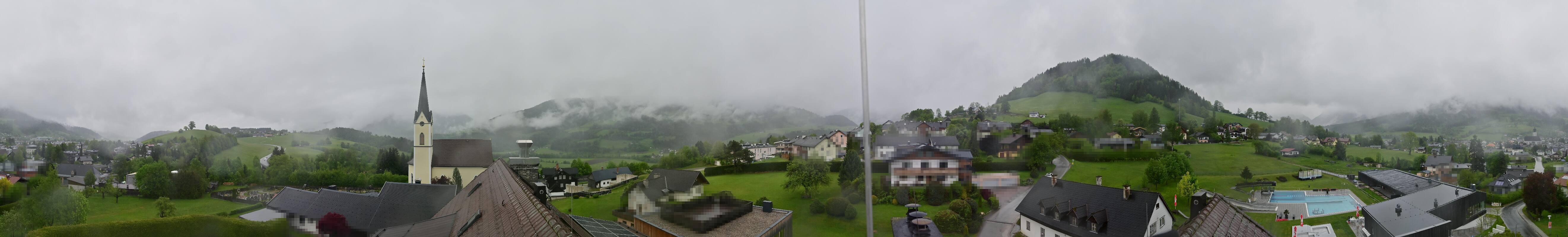 Archiv Foto Webcam Gröbming: Kirche und Panoramabad