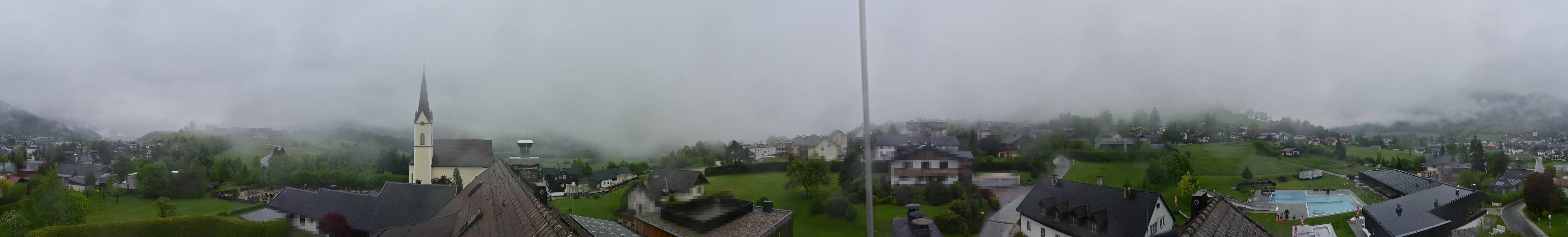 Archiv Foto Webcam Gröbming: Kirche und Panoramabad