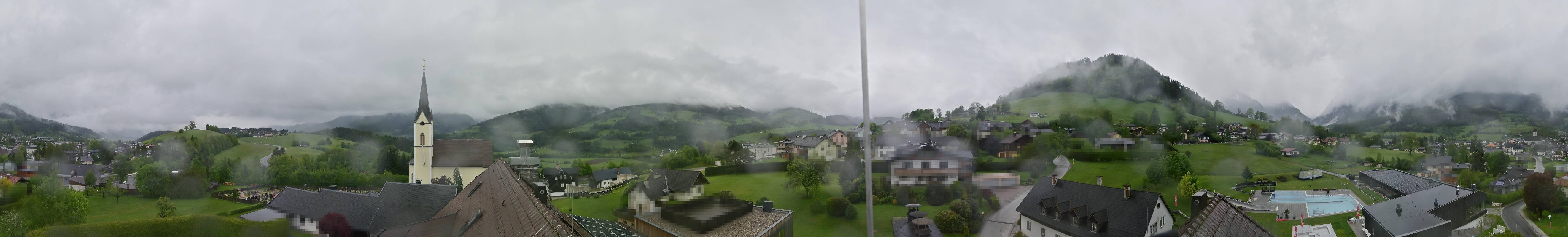 Archiv Foto Webcam Gröbming: Kirche und Panoramabad