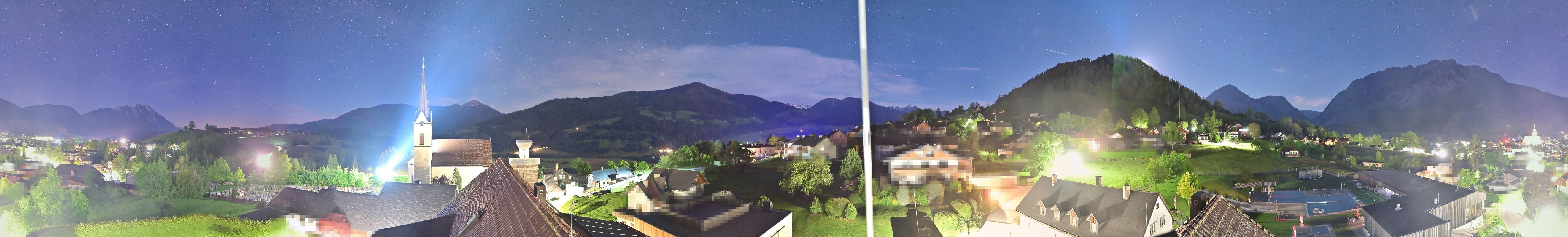 Archiv Foto Webcam Gröbming: Kirche und Panoramabad