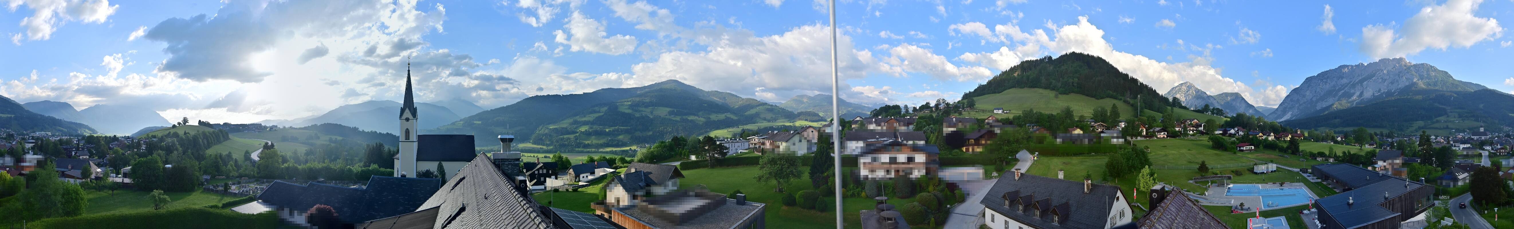 Archived image Webcam Gröbming - Panorama Pool