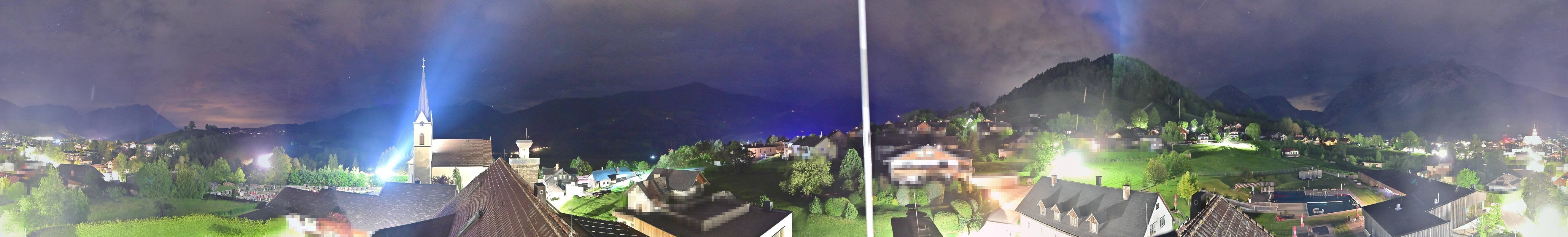 Archiv Foto Webcam Gröbming: Kirche und Panoramabad