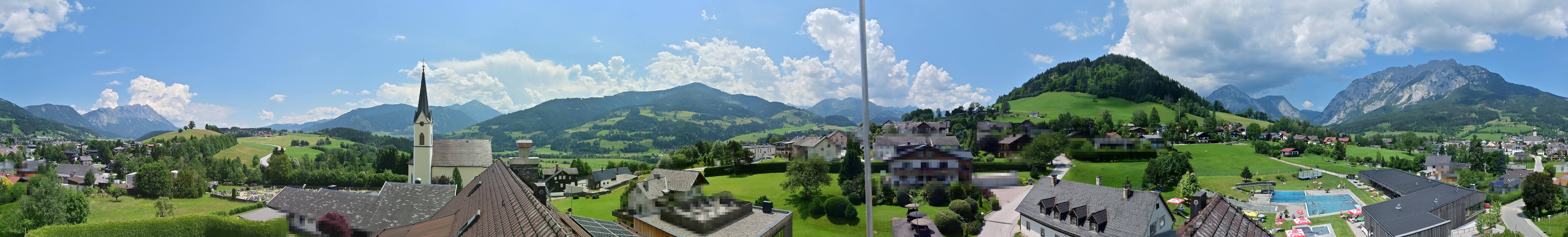 Archived image Webcam Gröbming - Panorama Pool