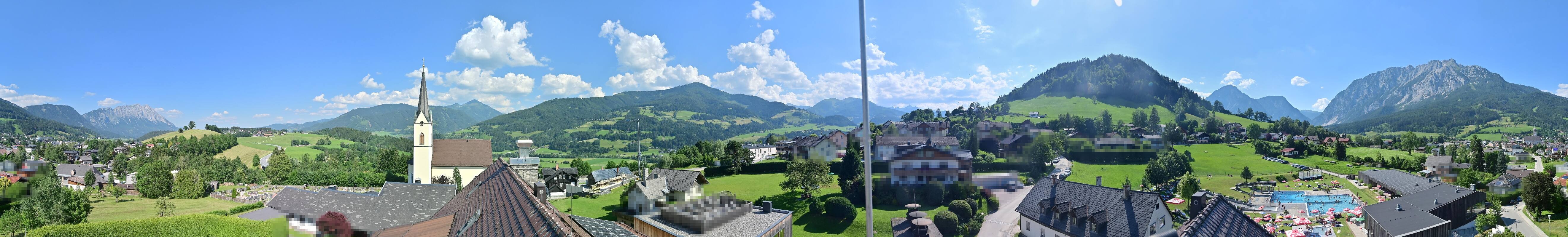 Archived image Webcam Gröbming - Panorama Pool