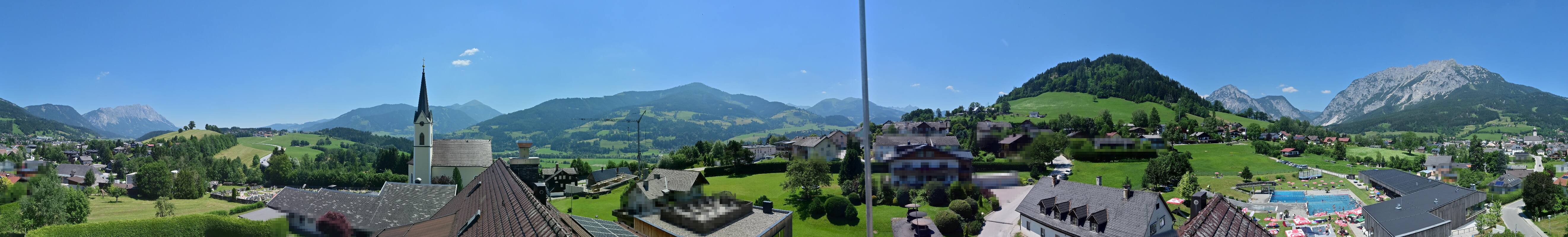 Archived image Webcam Gröbming - Panorama Pool