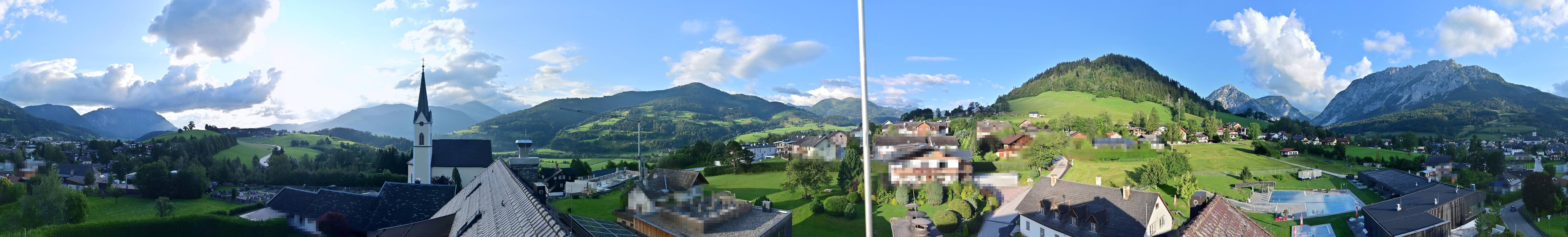Archiv Foto Webcam Gröbming: Kirche und Panoramabad