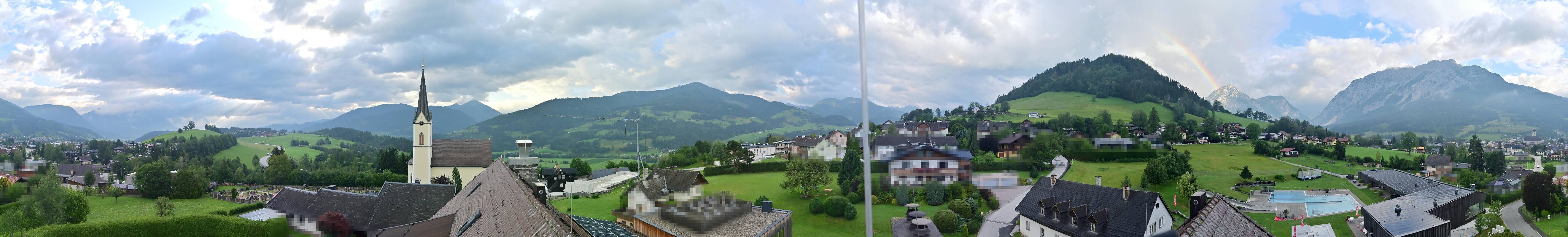 Archiv Foto Webcam Gröbming: Kirche und Panoramabad