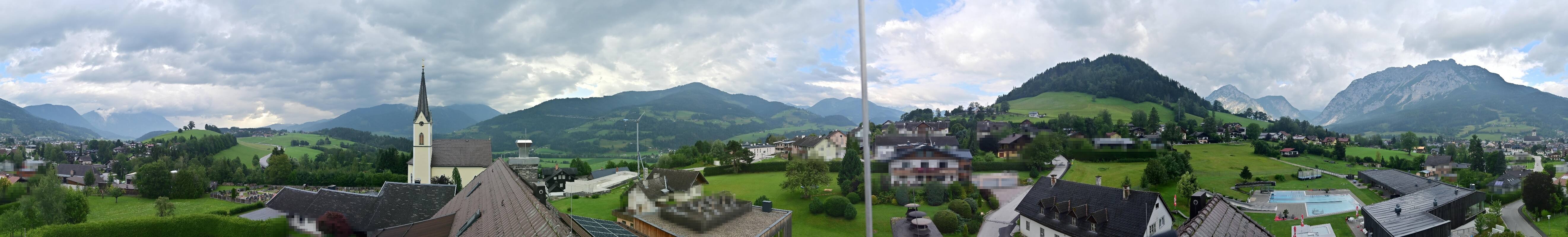 Archiv Foto Webcam Gröbming: Kirche und Panoramabad