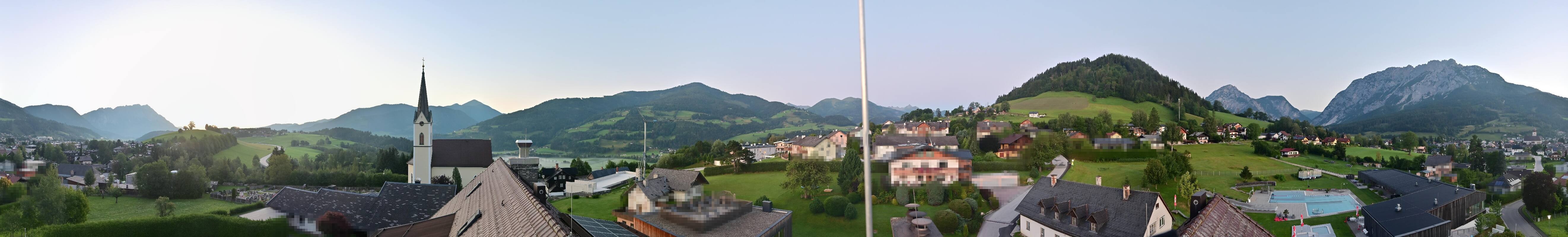 Archiv Foto Webcam Gröbming: Kirche und Panoramabad