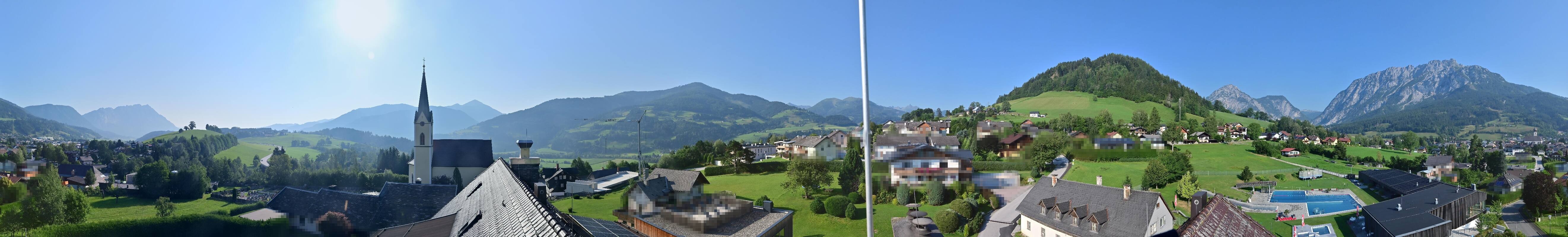 Archived image Webcam Gröbming - Panorama Pool