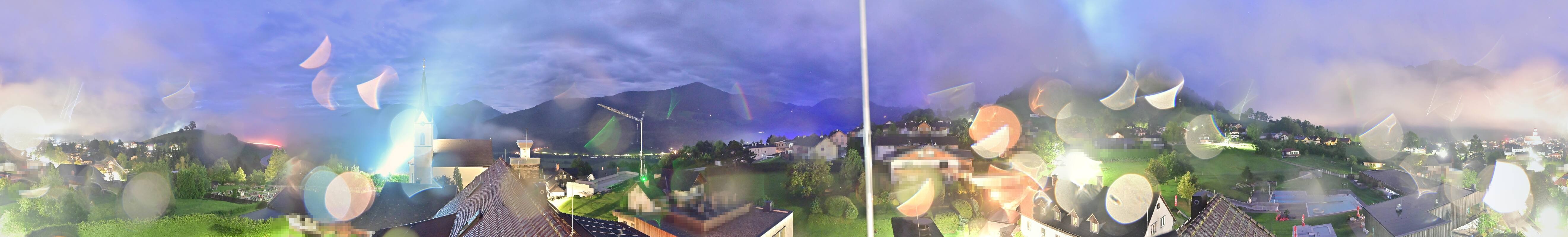 Archiv Foto Webcam Gröbming: Kirche und Panoramabad