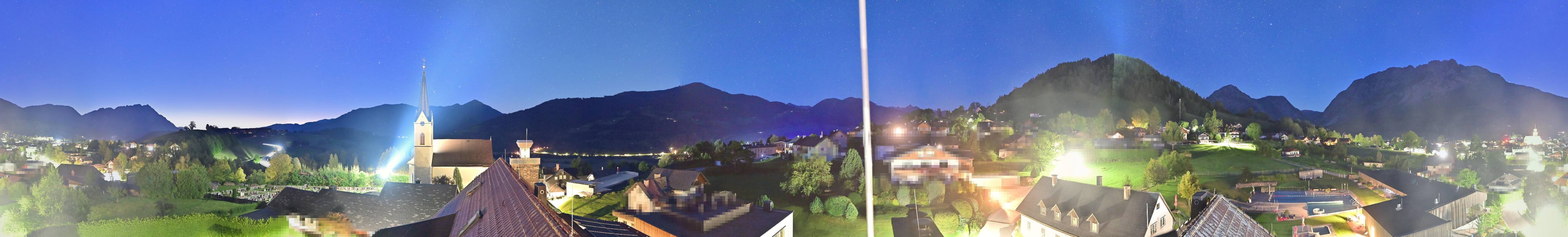 Archiv Foto Webcam Gröbming: Kirche und Panoramabad