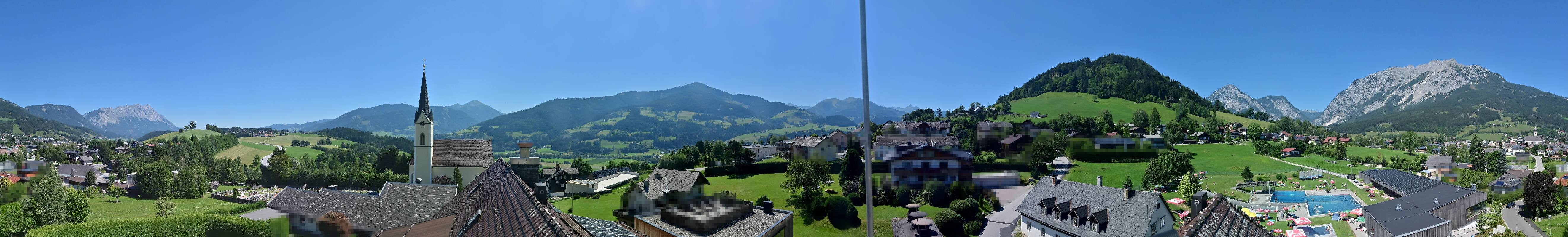 Archived image Webcam Gröbming - Panorama Pool