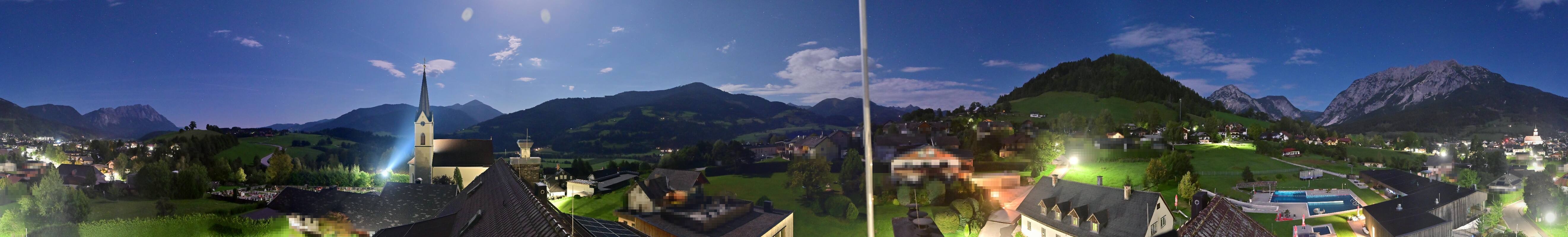 Archiv Foto Webcam Gröbming: Kirche und Panoramabad