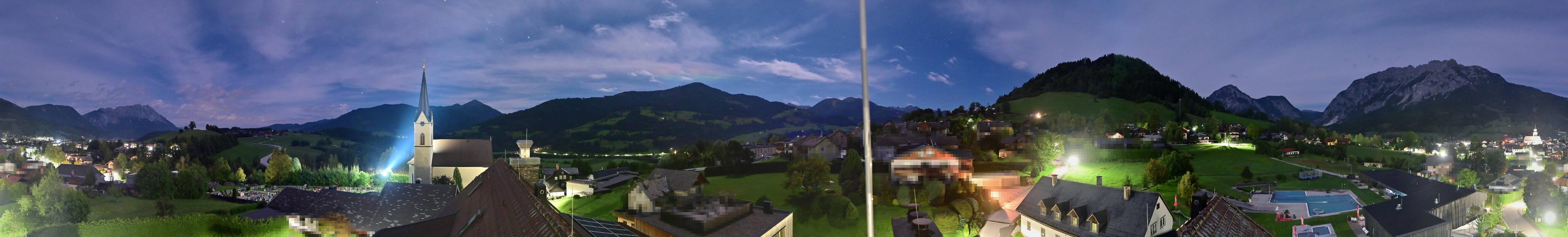 Archiv Foto Webcam Gröbming: Kirche und Panoramabad