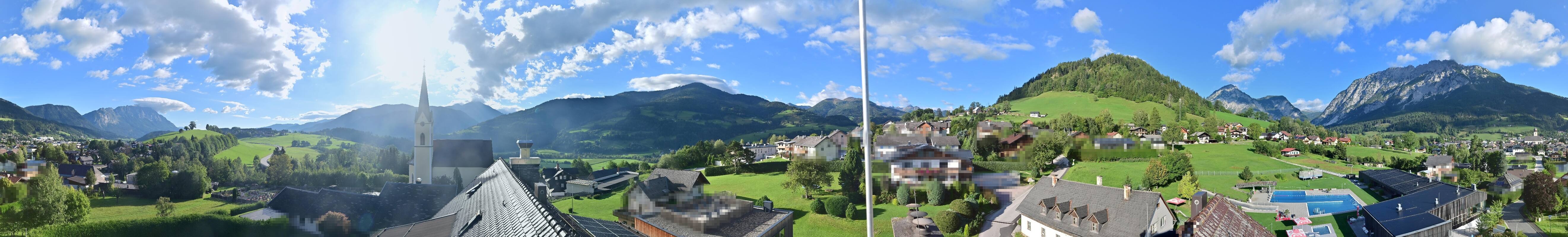 Archiv Foto Webcam Gröbming: Kirche und Panoramabad